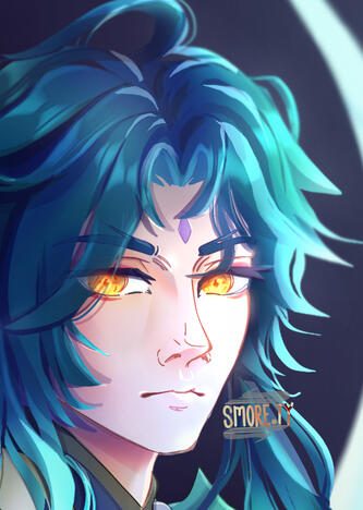 A headshot of full render