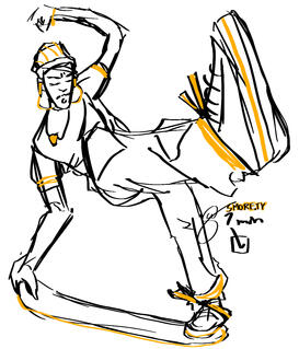 A full body of sketch